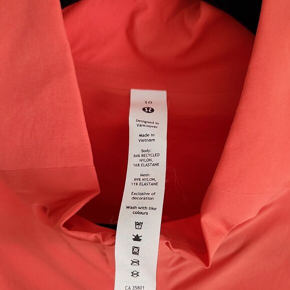 Lululemon Fast and Free Windbreaker in pale raspberry size 10 new no tag - Picture 15 of 16
